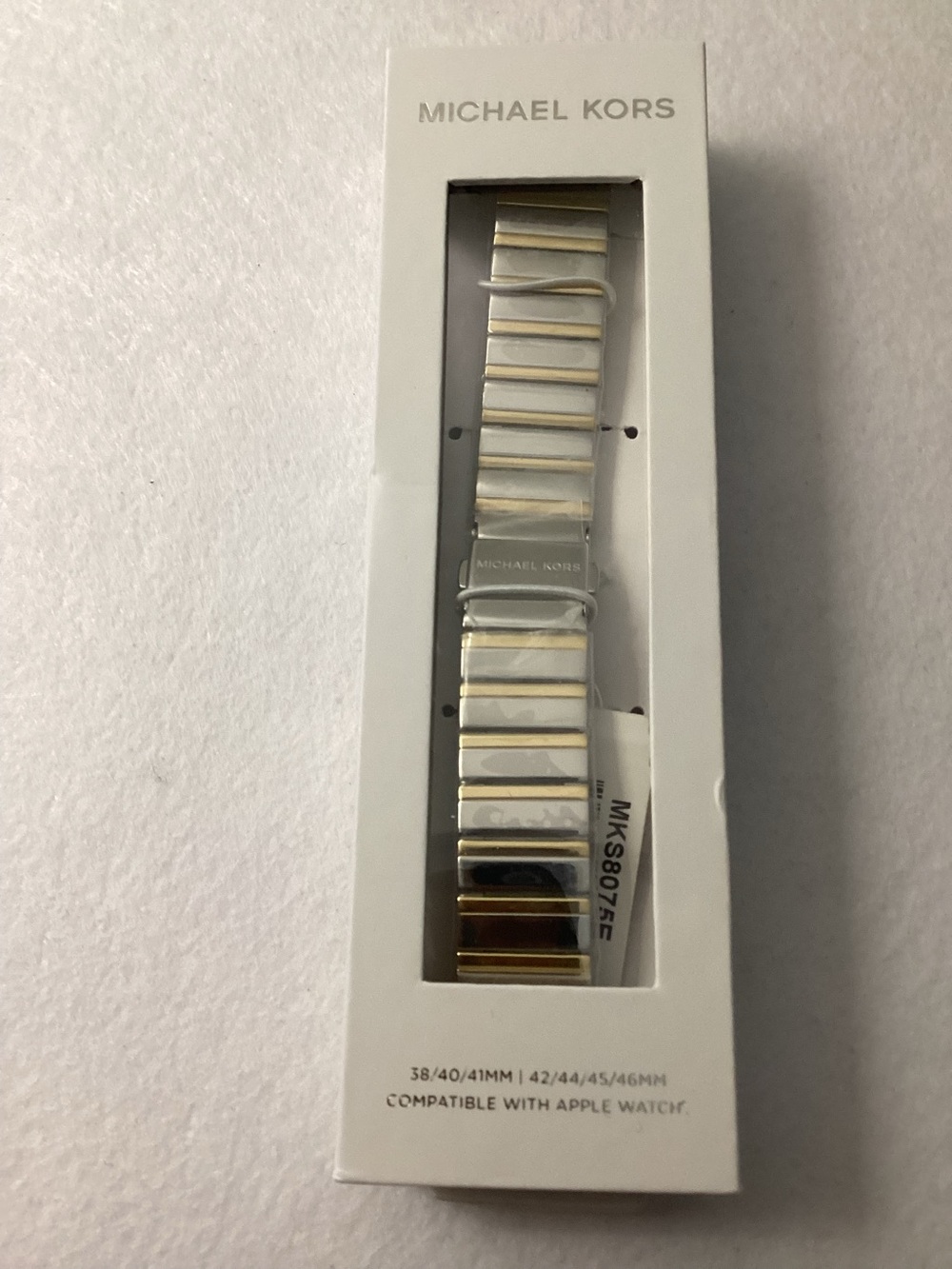 Michael Kors Two-Tone Stainless Steel Apple Watch Band 38/40/41mm 42/44/45/46mm